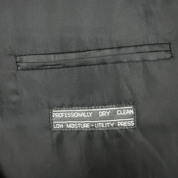 David Taylor Mens Black/Brown Corduroy Two Button‎ Sports Coat Blazer Size 48R - Picture 10 of 14